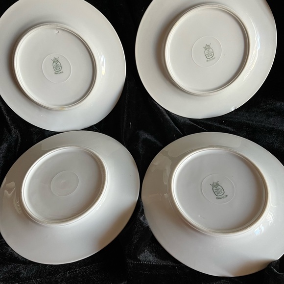 Paul Mueller Selb Bavaria fine china. Set of four dessert plates 1920’s - Picture 10 of 11
